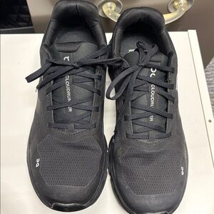 On Clouds Black Athletic Shoes